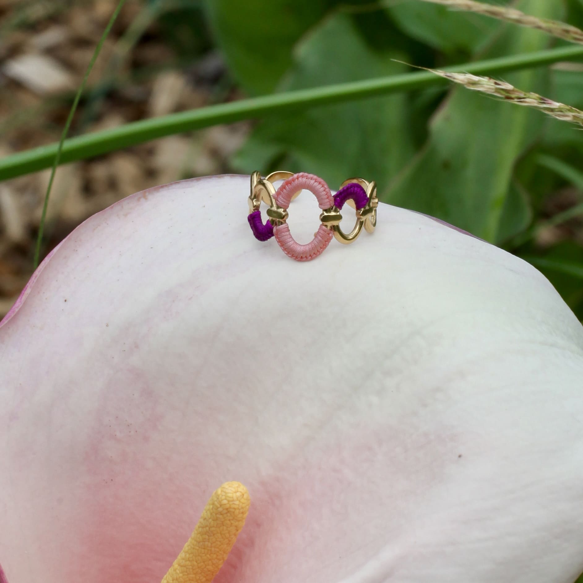 Bague Ballet de baies rouge – Image 4