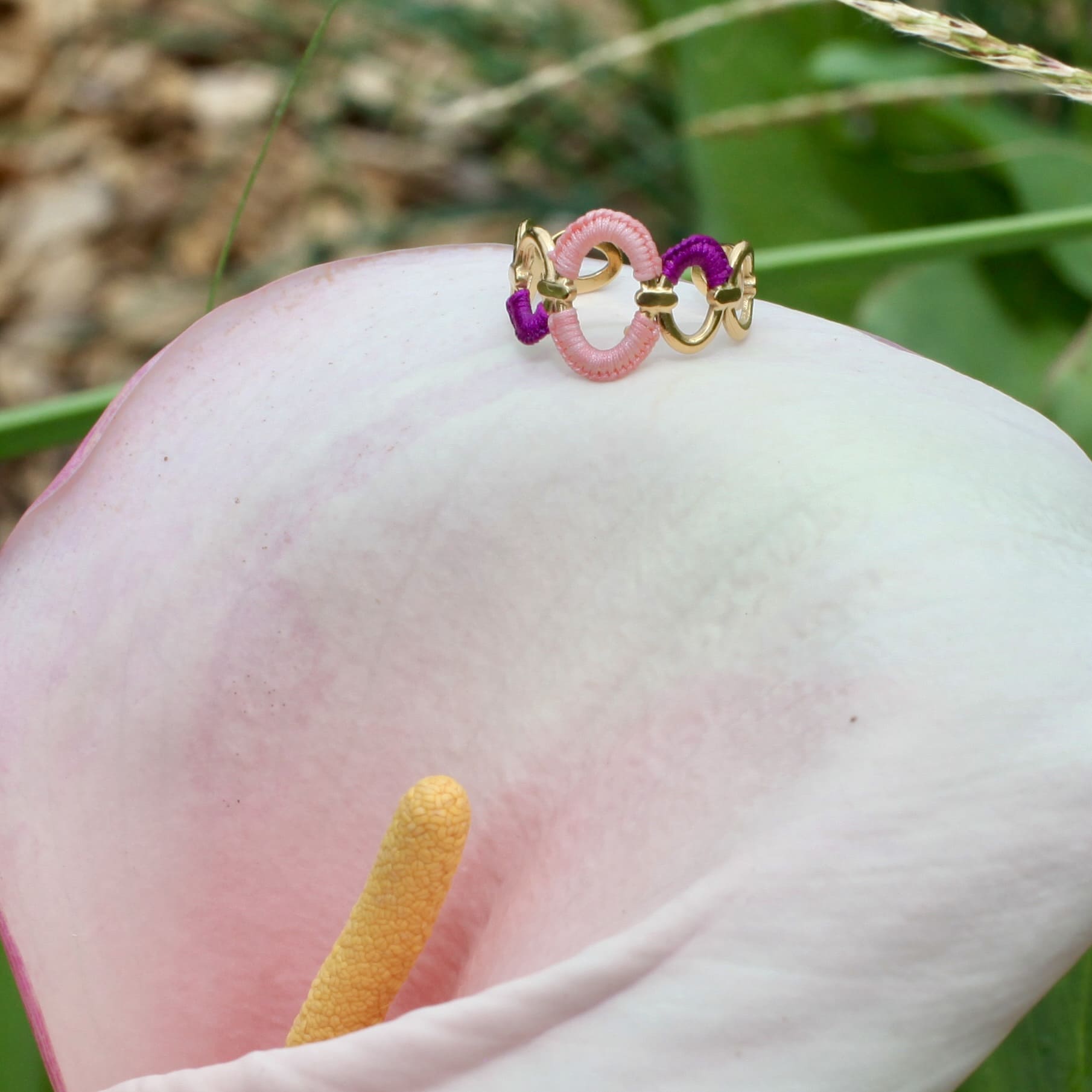 Bague Ballet de baies rouge – Image 2