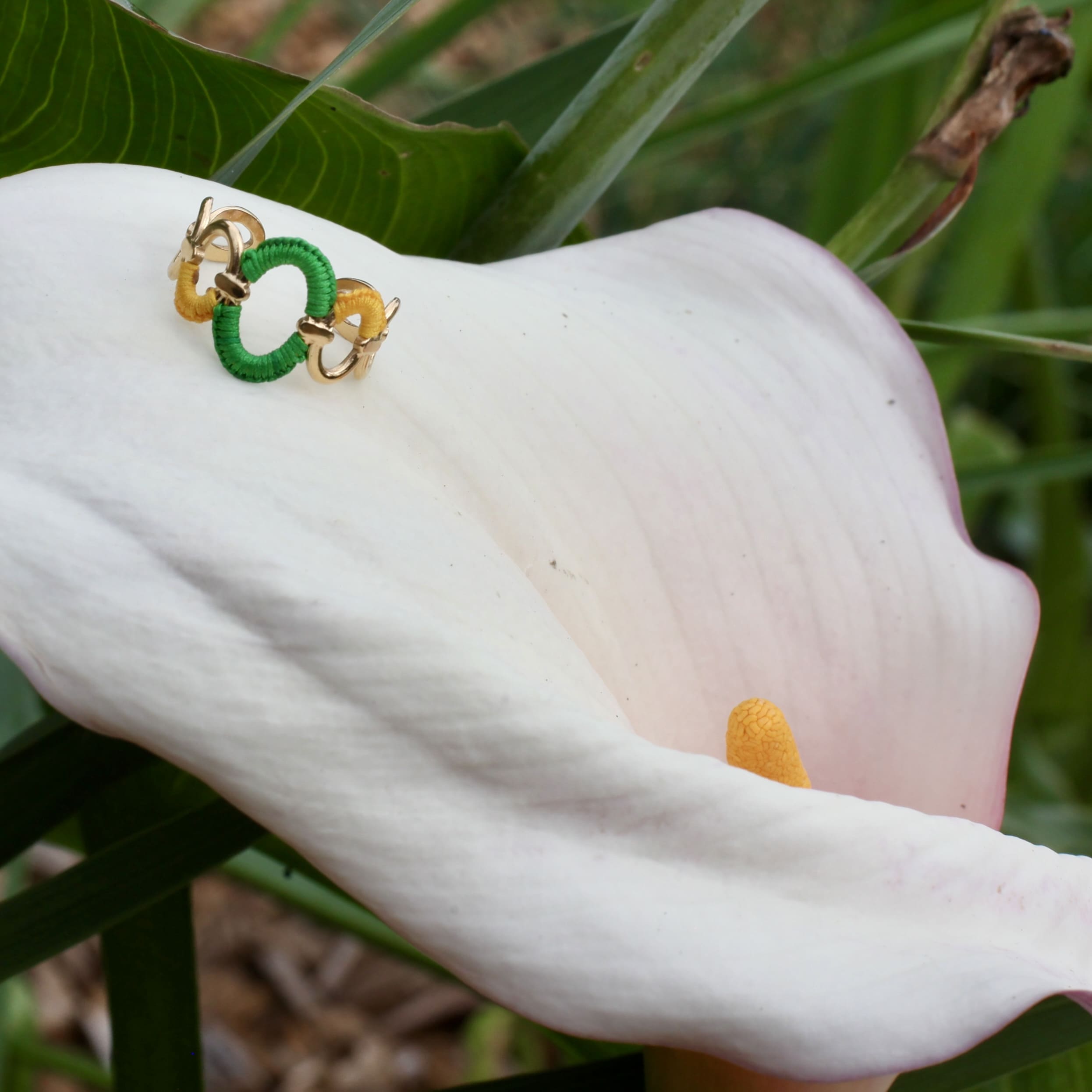 Bague Ballet de baies vert – Image 4