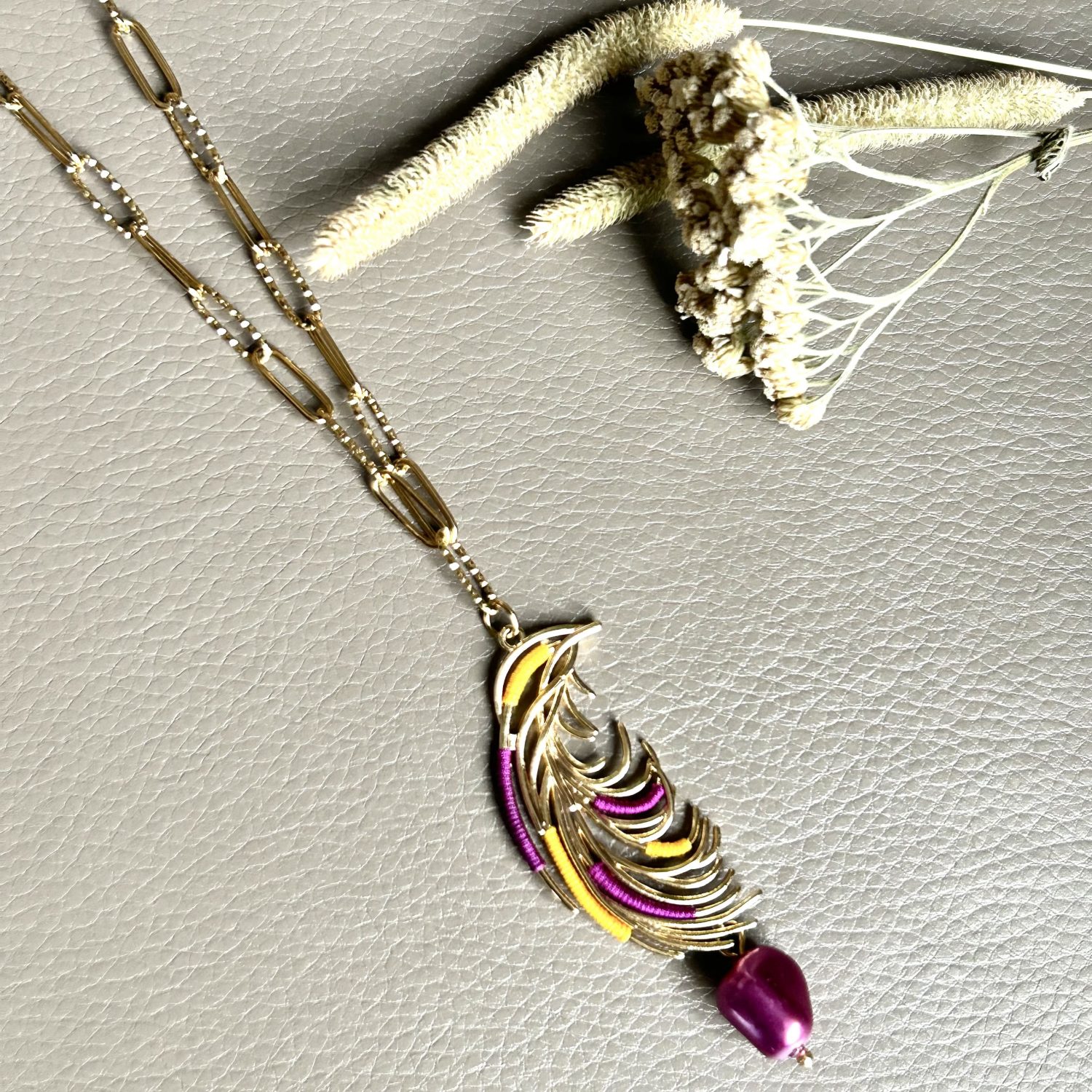 Collier Feuille du bonheur