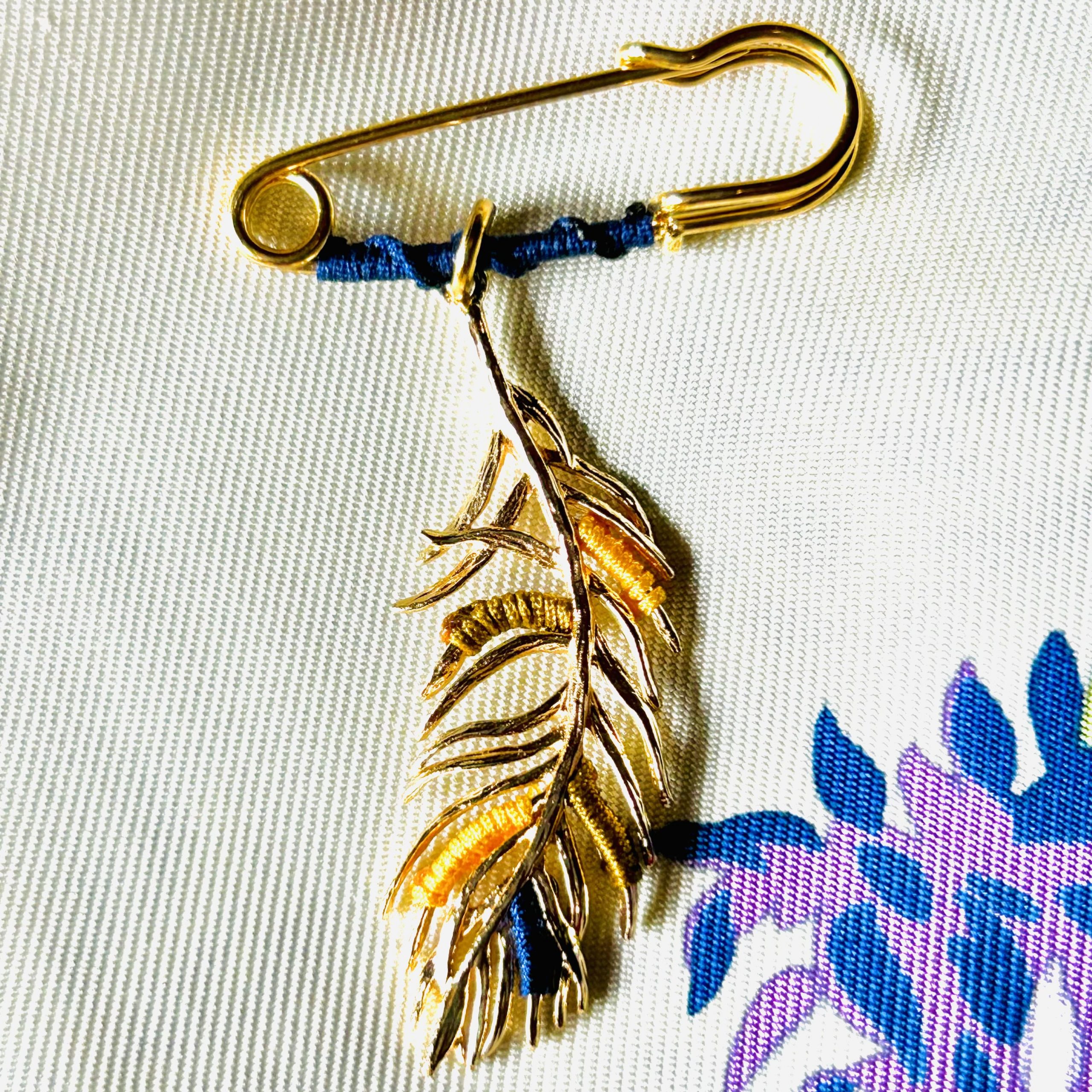 broche feuille du jour 1