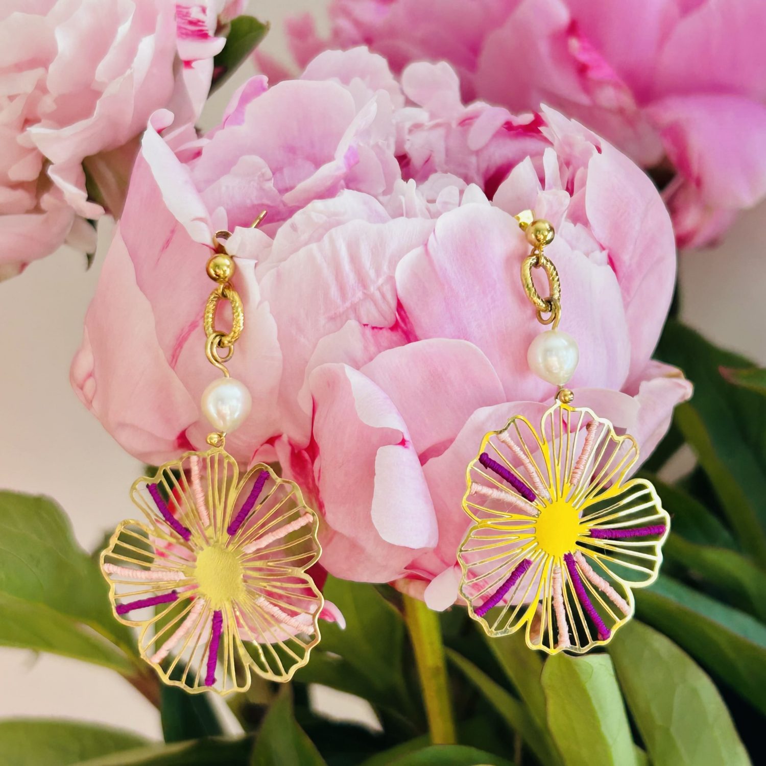 BO Fleur ensoleillée – Rose et violet