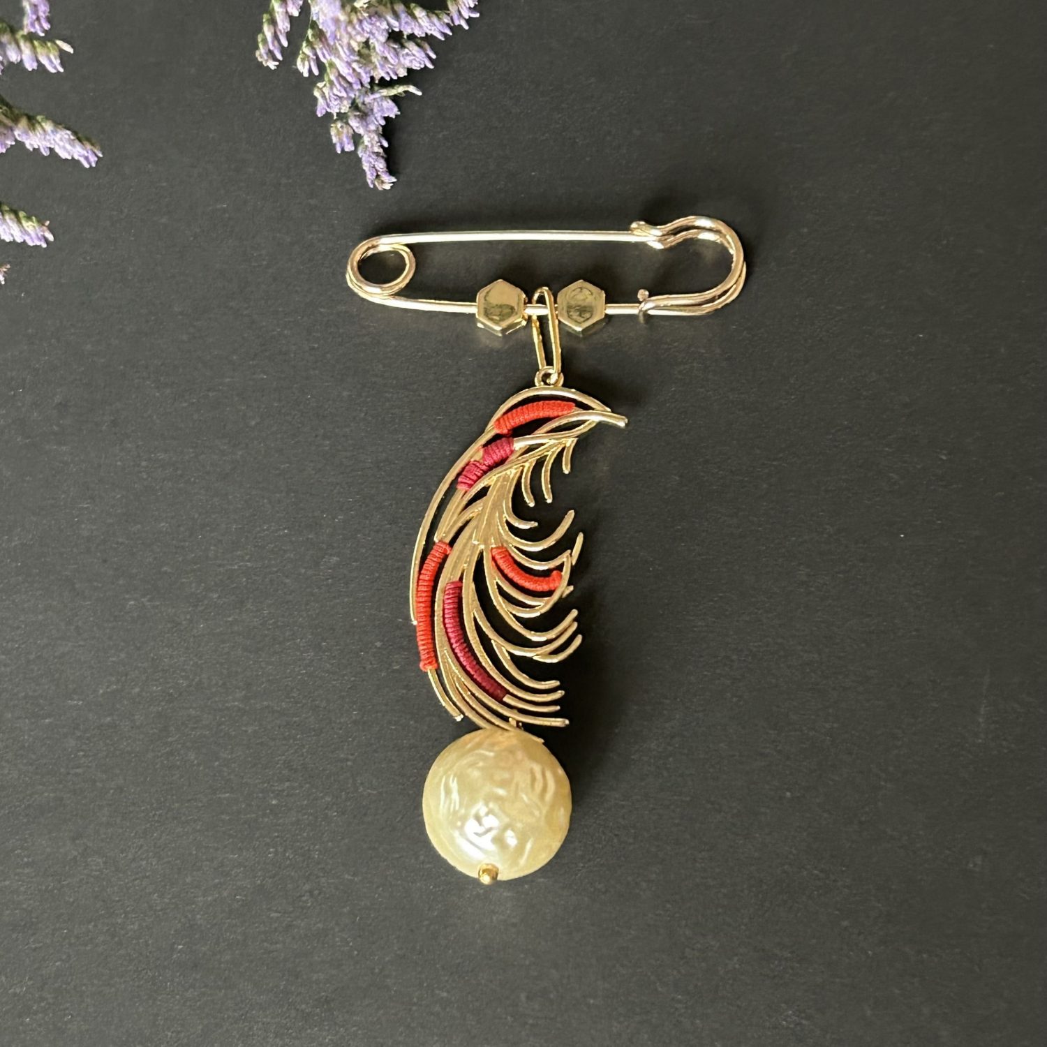 Broche Feuille du Bonheur