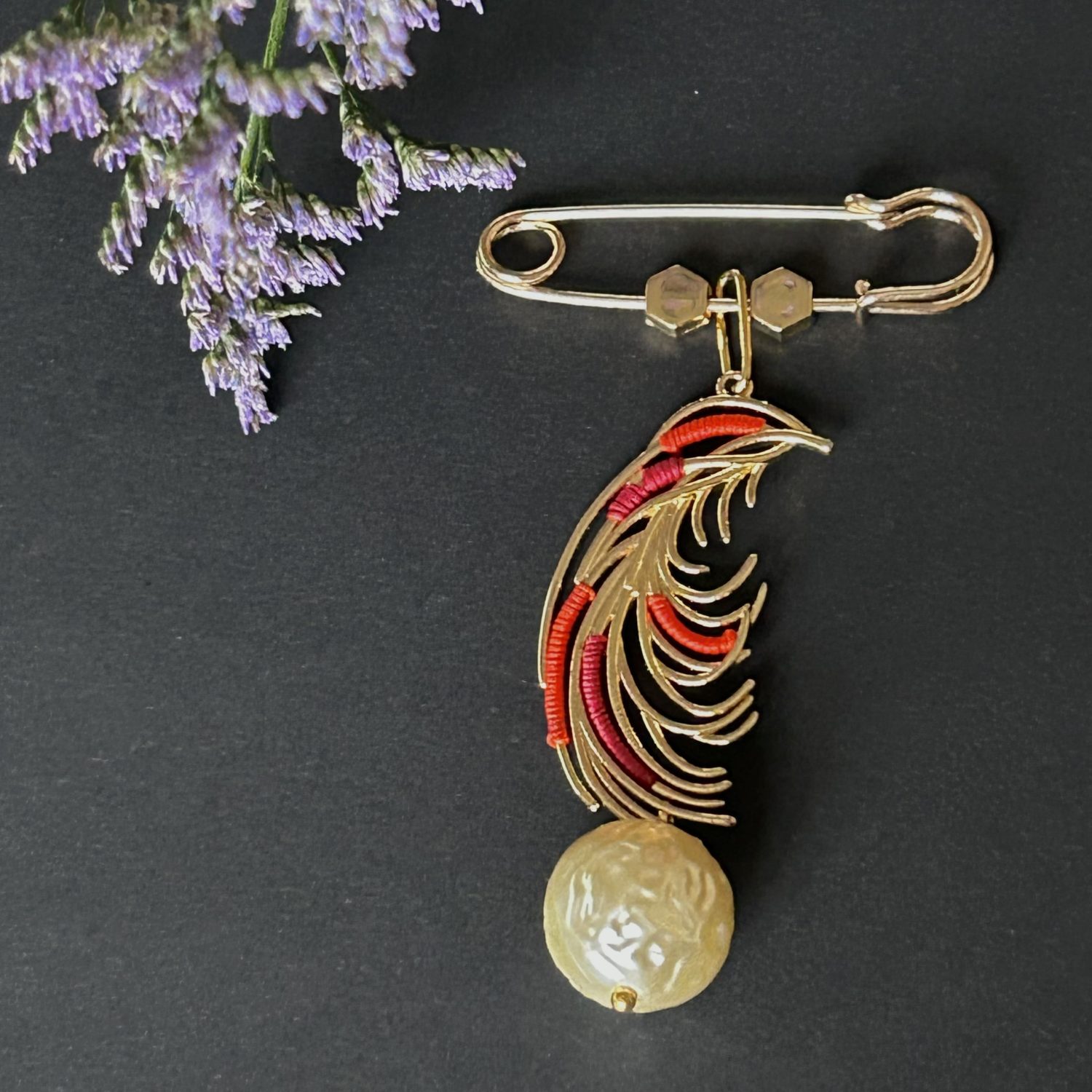 Broche Feuille du Bonheur